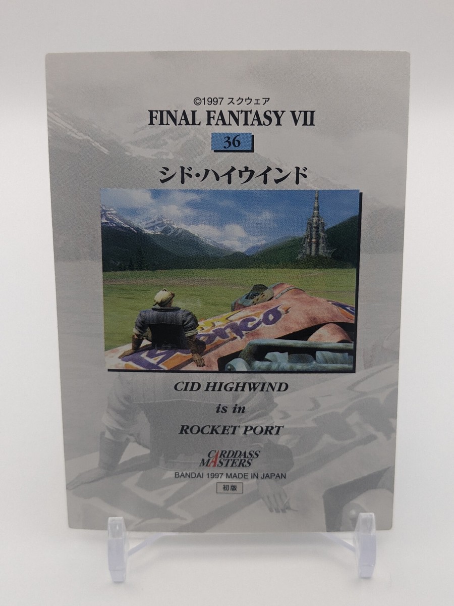 Cid Highwind #36 Final Fantasy VII 7 Carddass Masters Card BANDAI