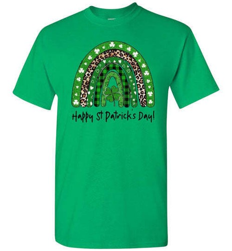 Lucky Irish Rainbow grafisches T-Shirt Top T-Shirt - Bild 4 von 24