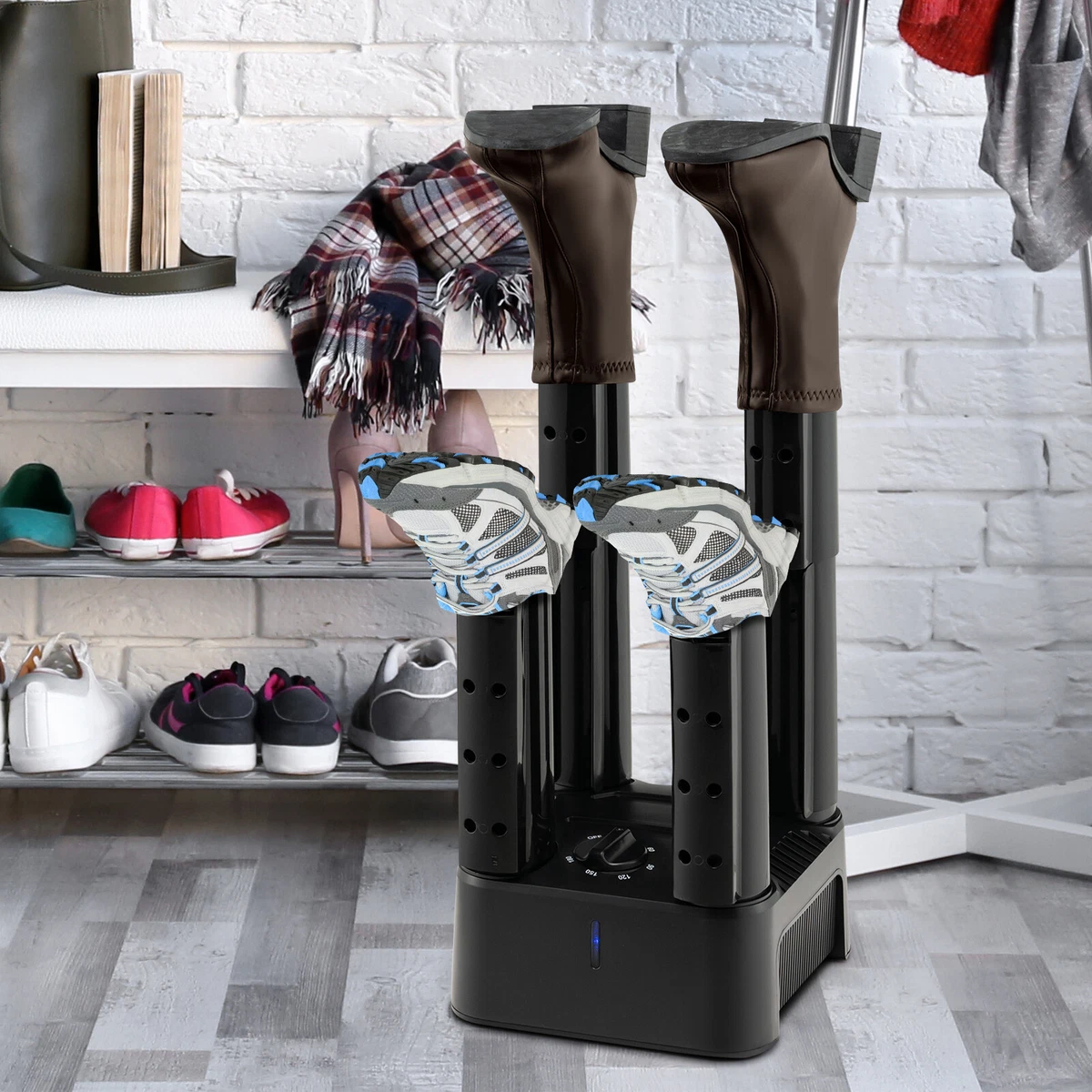 Boot dryer deals with timer