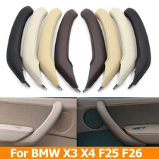 Car Interior Left Right Passenger Door Pull Handle Leather Outer Cover Trim For