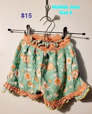 Matilda Jane Girla Shorts Size 6
