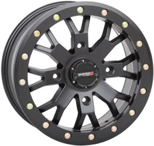 System 3 SB-4 Beadlock 15x7 ATV/UTV Wheel - Matte Black (4/156) 4+3 [15S3-3157]