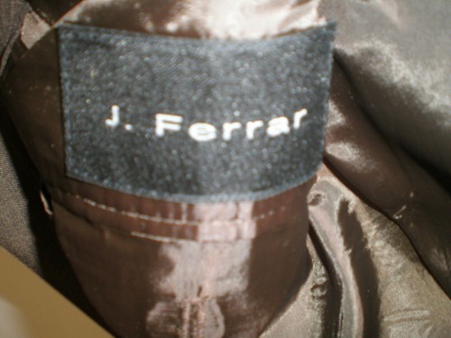 J. Ferrar Mens Three Button Black Brown Tri Blend Size 40 R Suit Coat Blazer - Picture 9 of 12