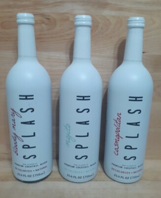 3 BTLS: SPLASH PREMIUM COCKTAIL MIXERS cosmopolitan only 25.4z