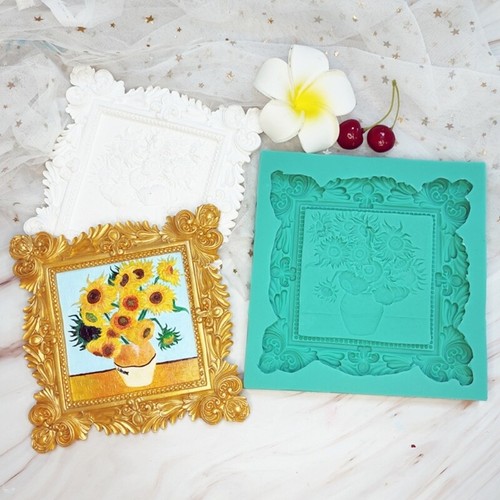 Relief Mould 3D Sculpted Decorations Mold, Resin Crafting Projects Frames Mold - Picture 5 of 8