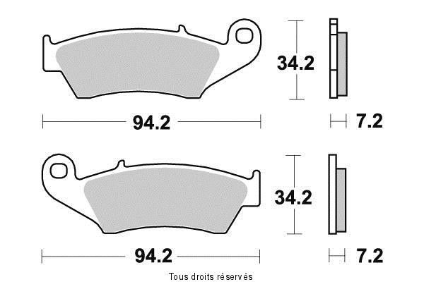 Plaquettes avant Honda Transalp XL600V pour stopper le sifflement au freinage