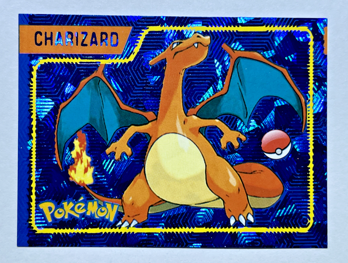 2024 POKEMON Last Evolution Sticker #E10 CHARIZARD Blue Holo