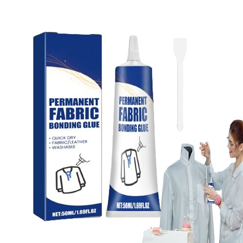 50ml Fabric Glue Cloth Glue Waterproof Permanent Clear Washable Clothing Glue