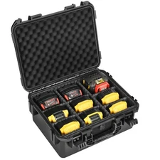 Storage Case for Dewalt/Milwaukee Battery - Waterproof Hard Tool Battery Bag ...