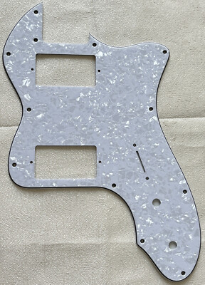 Custom For Fender Telecaster '72 Thinline PAF Guitar Pickguard 4-Ply White Pearl