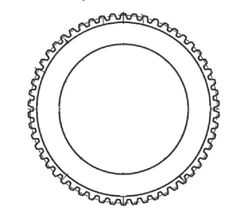 Clutch Friction Plate, Postive / Lockout 12299054, NSN 2520011085028, 10085657