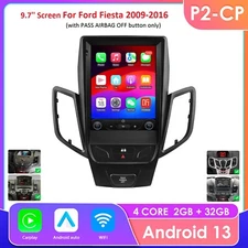 For Ford Fiesta 2009-2016 9.7'' Android 14 Car Radio Stereo CarPlay WIFI GPS 32G