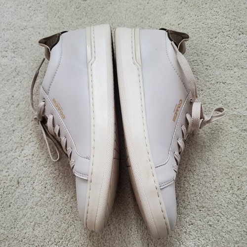 Coach Clip Low Top Leather Sneakers in Chalk/Khaki sz9.5 - Picture 6 of 14