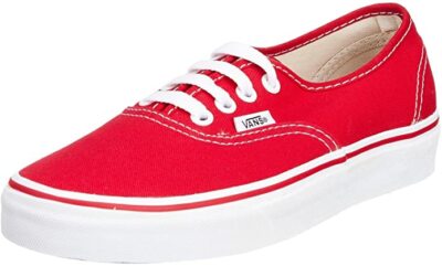 Vans Authentic Classic Canvas Red White Skate Men Women Shoes