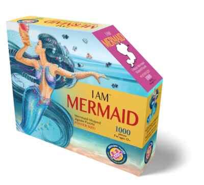 I Am Mermaid 1000 Piece Unique Shaped Jigsaw Puzzle Madd Capp New