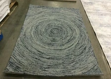 DARK BLUE / MULTI 4' X 6' Back Stain Rug, Reduced Price 1172636601 IKT633A-4