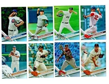 (8X) 2017 Topps Series 1 Holofoil W/ TANAKA, SALE, ARRIETA    [Mint]