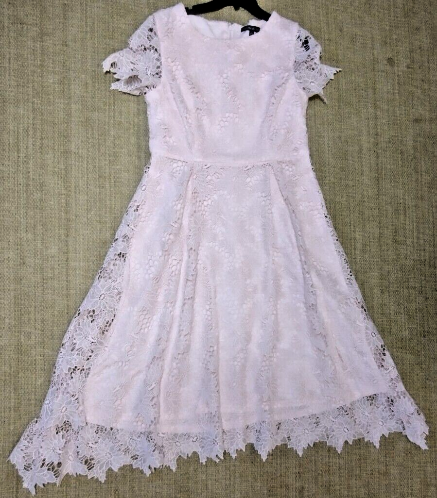 knee length dresses for ladies Preston Lace Heart Cutout Mini Dress