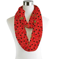 Poppies - Infinity Chiffon Scarf