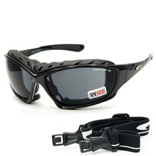 GOGGLE T665-1 Motorradbrille UV400 Anti-Fog TR90 Band/B&uuml;gel Wechsel-System
