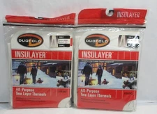 2 LOT Duofold Girls Midweight 2 Layer Thermal Base Layer Bottom Pants Size M & S