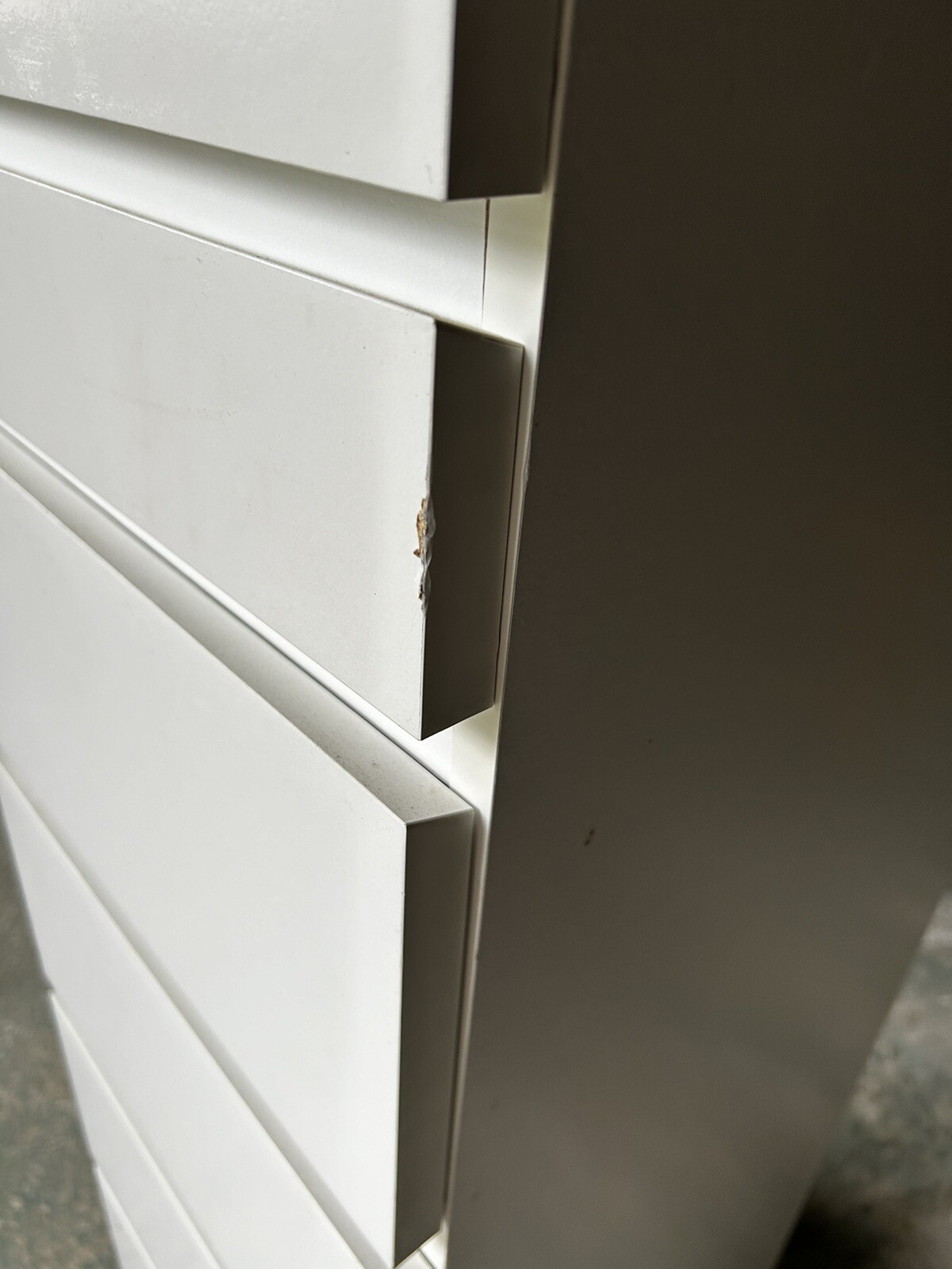 Ikea Malm white tall 6 drawer chest with mirror eBay