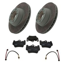 Rear Brake Rotors Discs + Pads + Sensors for PORSCHE Select 997 (06-12) 911 S 4S