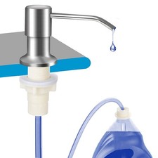 "Dish Soap Dispenser with 47 NoSpill Tube for Kitchen Bathroom Use"