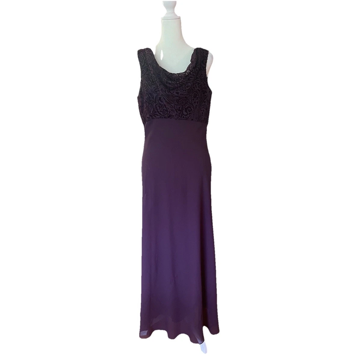 black elegant midi dress Elegant Midi Dress for Weddings, Cocktail Parties, Church & Events Purple / 2XL