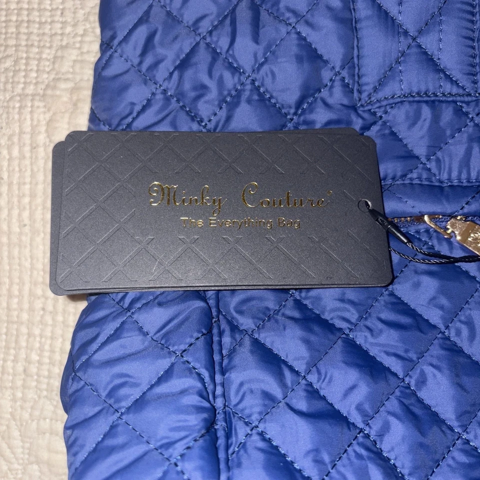 Bolso Minky Couture azul marino todo  Foto 2 de 4