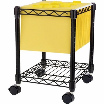 Lorell Lys Mobile Wire Filing Cart Nprct100Zzbk