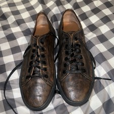 Men’s Frye Men's Brett Low Sneaker in brown leather. Men’s Size 10.5