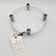 Hearth  Hand with Magnolia Silver Wire Candelabra 4 Taper Candle Holder NWT