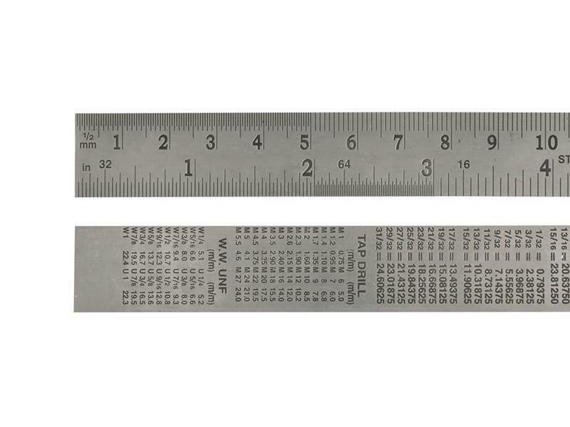Faithfull Steel Rule 600Mm / 24In X 25Mm FAIRULE600SS