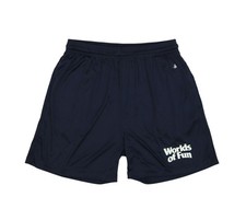 Badger Sport Worlds Of Fun Shorts Mens XL Blue Athletic Running Gym Pockets