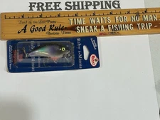 RARE Vintage Mann's Baby 1- Minus Crankbait,  ALABAMA SHAD COLOR CRANKBAIT NOS