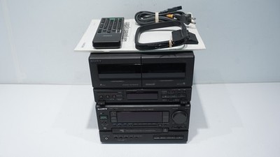 1991 SONY MINI HI-FI COMPONENT SYSTEM MHC-1600 with REMOTE - PLEASE READ, AS-IS