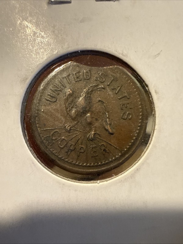 Two Civil War Tokens (one With Clip Error) 254/255a And 254/434a Very Good Cond