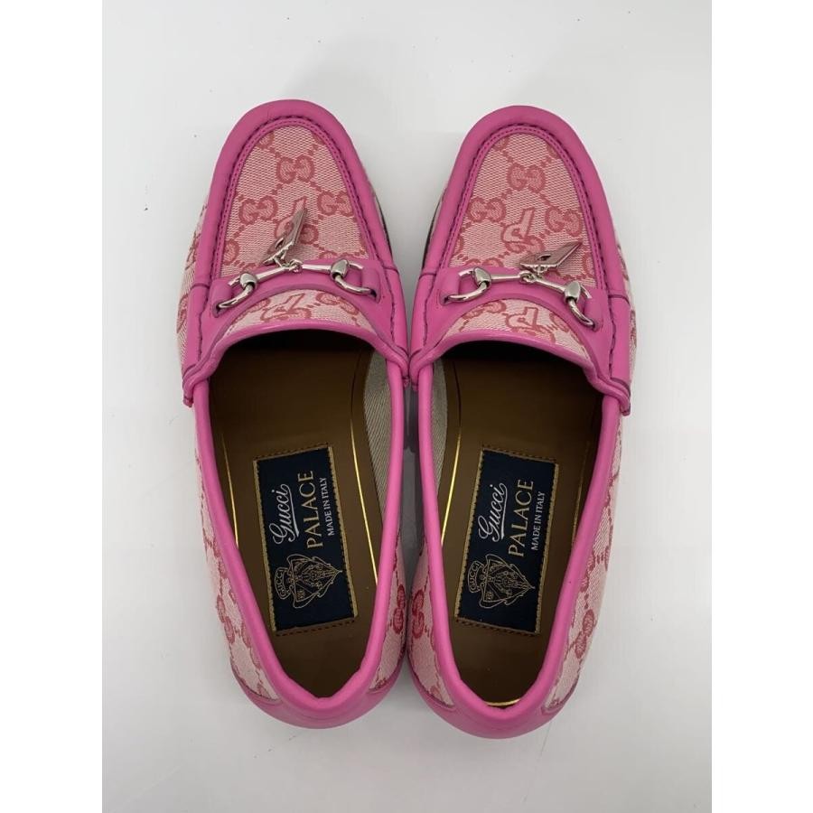 GUCCI Women's Canvas Loafers Dress Shoes Size:35/JP:22 Pink 141149K Authentic thumbnail 3