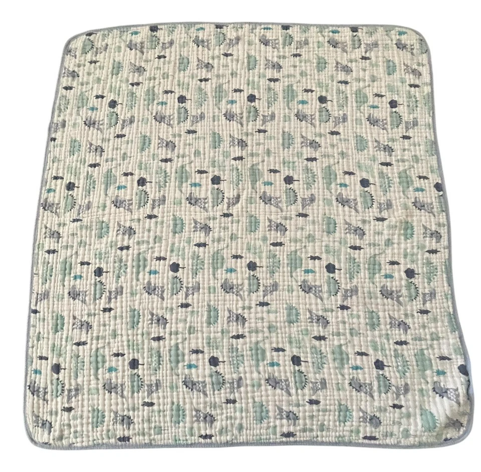 Manta de ensueño aden + anais Essentials dinosaurio muselina reversible 37x40 4 capas Foto 2 de 4