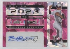 2022 Leaf Metal Flight 2023 To Pink Crystals 2/3 Brandon Barriera Auto nd3