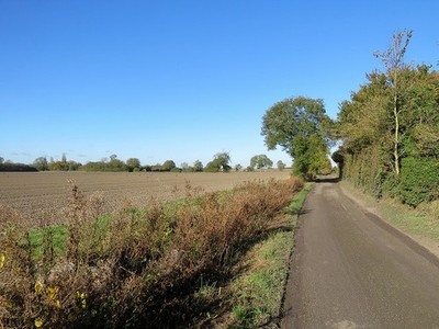 Foto 6x4 Ashwell End: Ein wolkenloser Himmel Ende Oktober c2017