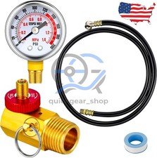Air Tank Repair Kit W Safety Valve Pressure Gauge Hose For Portable Carrytank Air Tank Repair Kit W Safety Valve Pressure Gauge Hose For Portable Carrytank