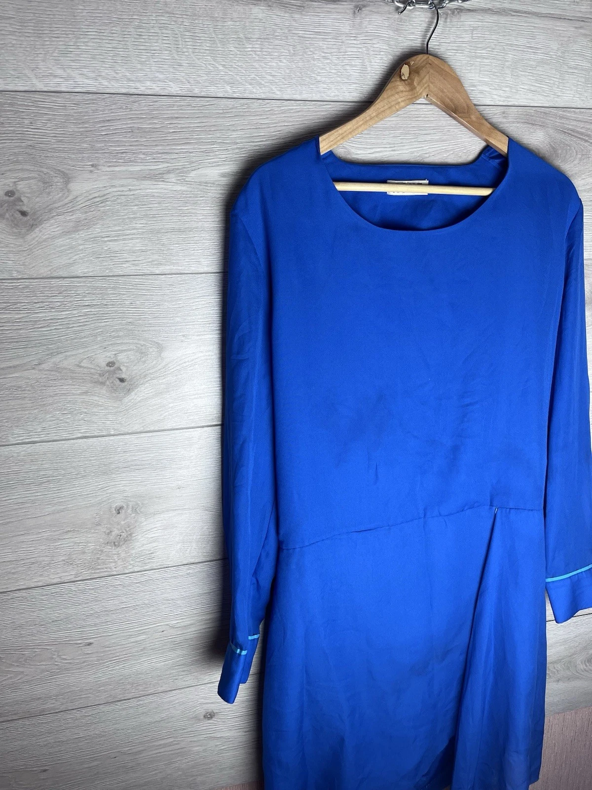 ACNE STUDIOS LUSSO ABITO LUNGO DONNA ACNE TAGLIA 40 BLU MADE IN ??