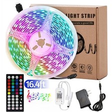 16.4FT Led Strip Lights RGB Led Room Lights 5050 SMD Tape Lights Color Changing