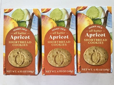 Trader Joe s All Butter Apricot Shortbread Cookies 4.93 oz (Pack) * BB 06/2027 *