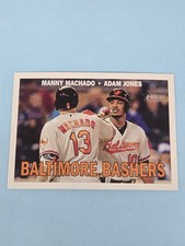 2016 Topps Heritage Combos #CC-5 Baltimore Bashers Manny Machado / Jones Card H