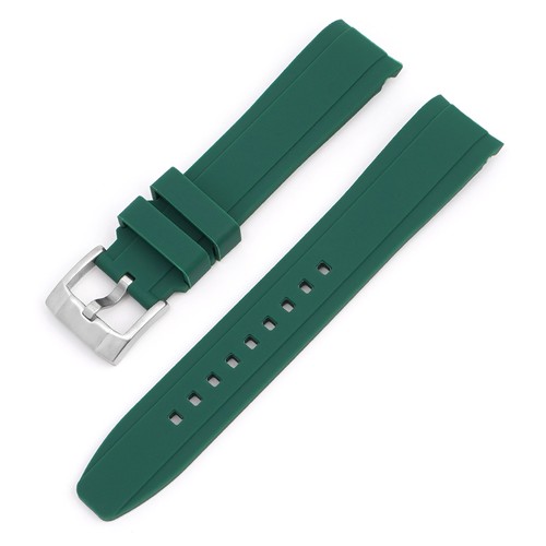Stainless Steel Metal Buckle Strap For Omega Swatch Planet Curved Mouth 20mm - Picture 6 of 37