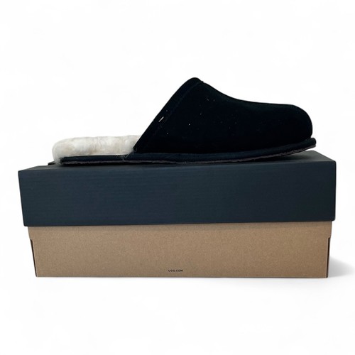 UGG Scuff Neu im Karton klassische Herren Slipper Hausschuhe Größe 9 schwarz 1115147