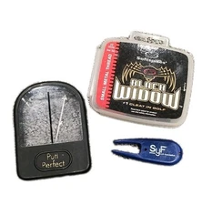 Softspikes Black Widow Classic Golf Cleats Small Metal 9pcs + Putt Perfect Lot